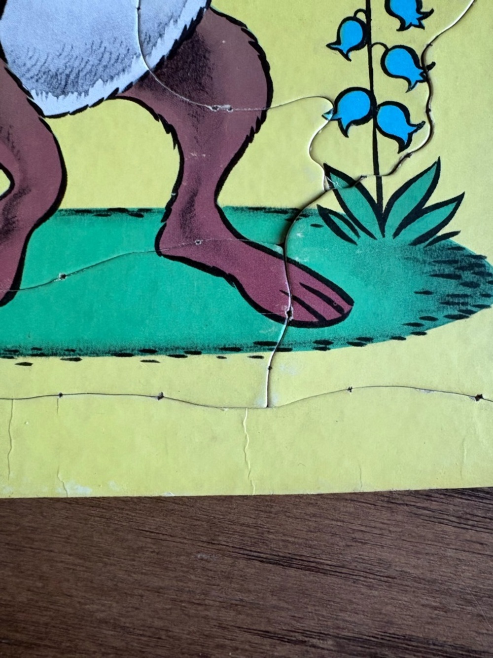 Vintage Built Rite Inlaid Kids Puzzle - Yellow, Red & Blue - Picture 6 of 6